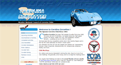Desktop Screenshot of carolina-corvettes.com